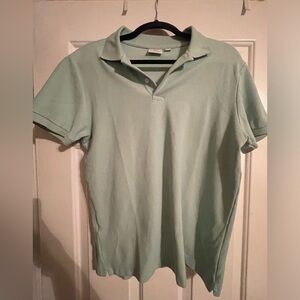 Mango Men’s polo - light teal, small